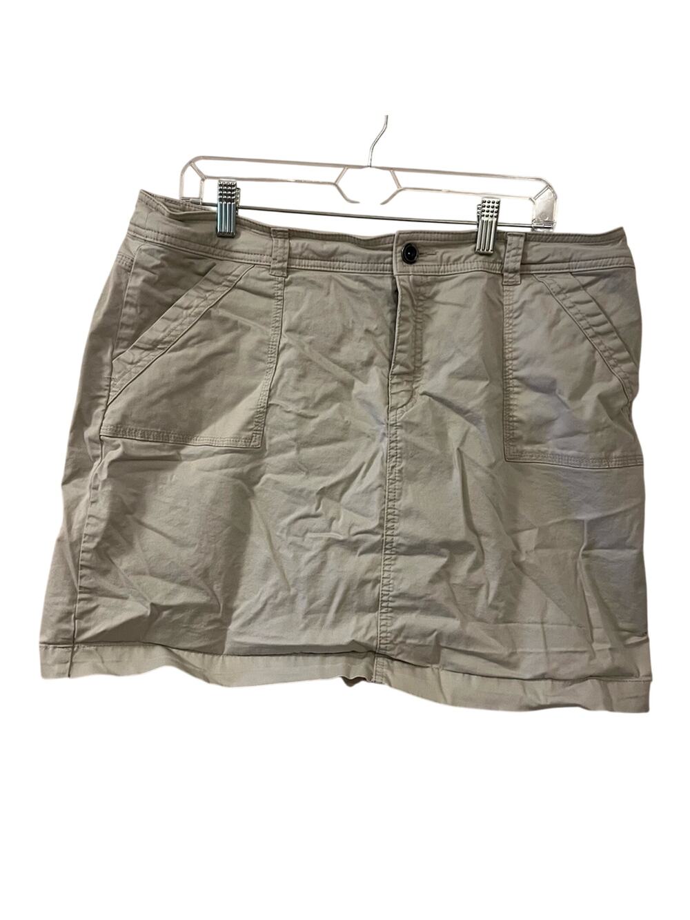 Christopher & Banks Khaki Skort Size 16